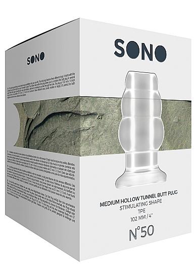 Sono No 50 Medium Hollow Tunnel Butt Plug 4 inches Translucent-Shots Sono-Sexual Toys®