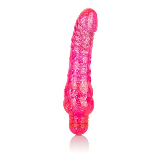 Sparkle Glitter Jack Pink Vibrating Dildo-Sparkle-Sexual Toys®