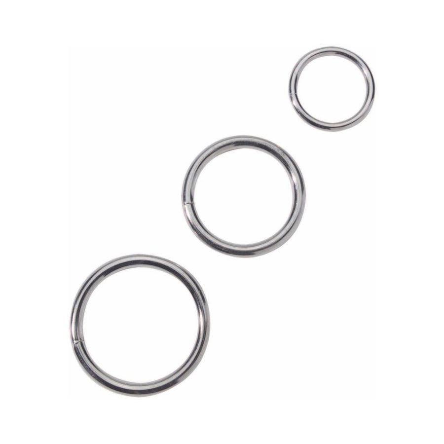 Spartacus Metal Cock Ring Set ( 3 Rings)-blank-Sexual Toys®