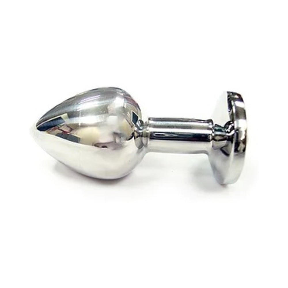 Stainless Steel Smooth Small Butt Plug w/Crystal-blank-Sexual Toys®