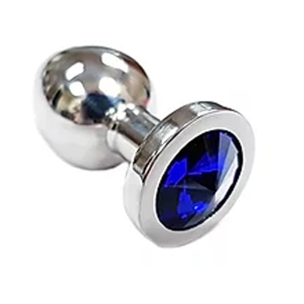 Stainless Steel Smooth Small Butt Plug w/Crystal-blank-Sexual Toys®