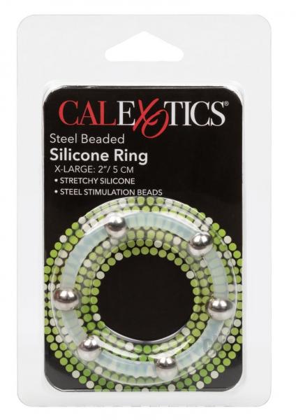 Steel Beaded Silicone Ring X-lg-blank-Sexual Toys®
