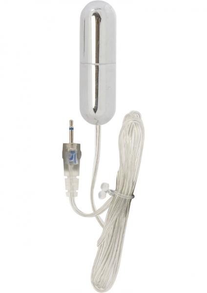 Sterling Collection Silver Slim Line Bullet With Plug In Jack-Sterling Collection-Sexual Toys®