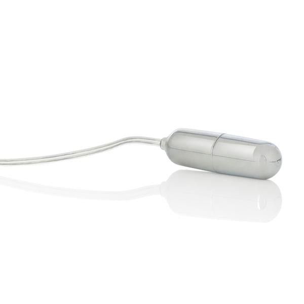 Sterling Collection Silver Slim Line Bullet With Plug In Jack-Sterling Collection-Sexual Toys®