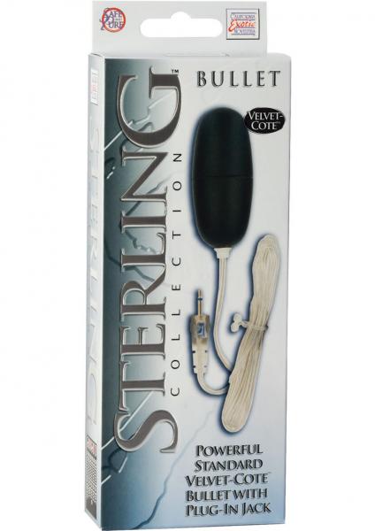Sterling Collection Standard Velvet Cote Bullet With Plug In Jack-Sterling Collection-Sexual Toys®