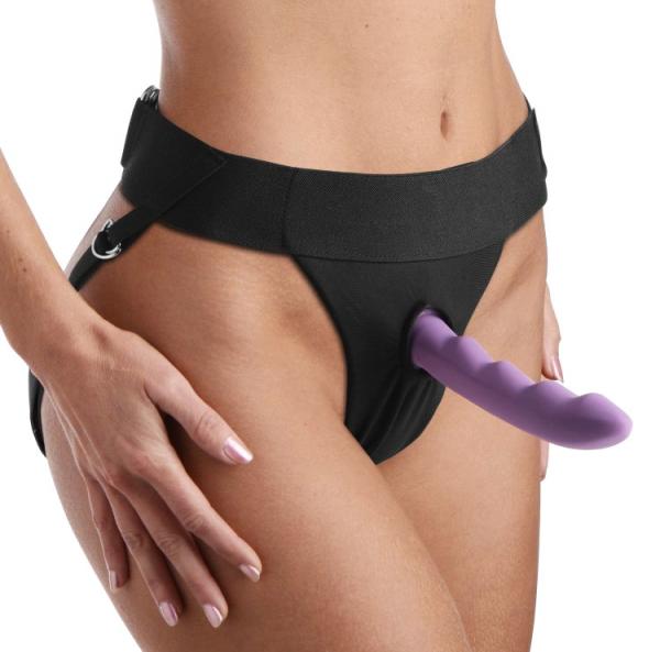 Strap U Avalon Jock Style Strap On Harness Black O/S-Strap U-Sexual Toys®