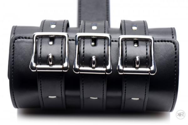 Arm Binder Biceps & Forearm Restraints Black Leather-STRICT-Sexual Toys®