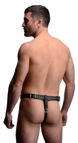 Strict Male Chastity Harness O/S Black Leather-STRICT-Sexual Toys®