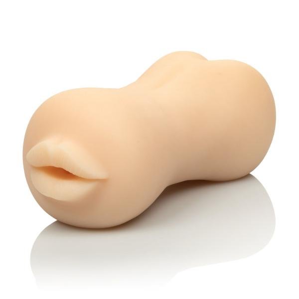 Stroke It Mouth Ass Dual Ended Beige Stroker-Stroke It-Sexual Toys®