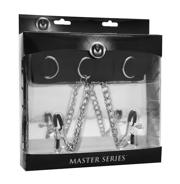 Submission Collar &amp; Nipple Clamp Union-Master Series-Sexual Toys®