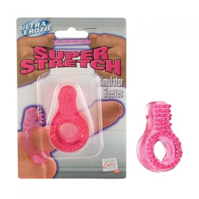 Super stretch stimulator sleeves -Pink nodule-blank-Sexual Toys®