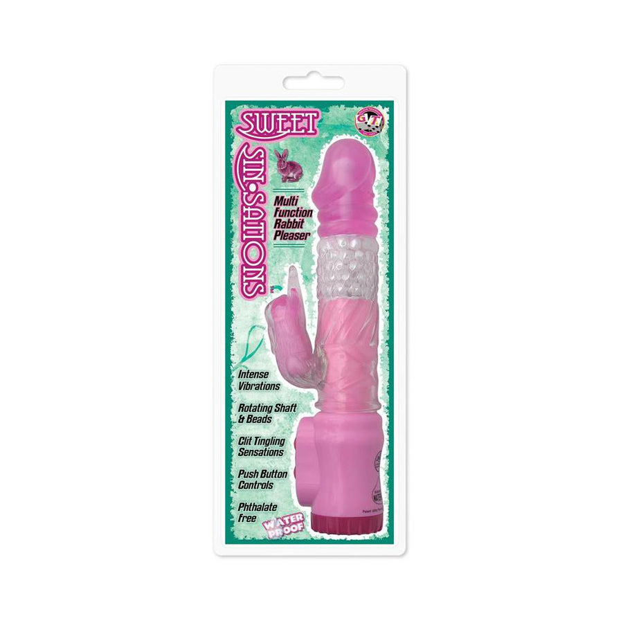 Sweet Sin-sations Rabbit Vibe (pink)-Golden Triangle-Sexual Toys®