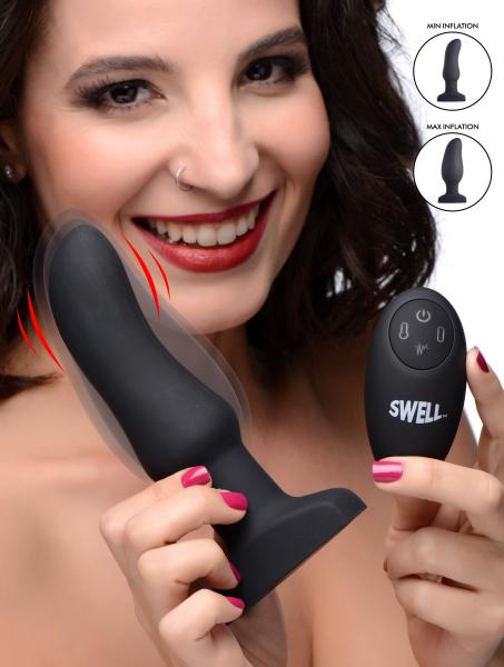 Swell 10x Inflatable &amp; Vibrating Curved Silicone Anal Plug-Swell-Sexual Toys®
