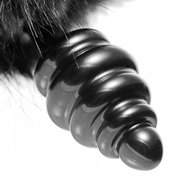 Tailz Bunny Faux Fur Tail Plug Black-Tailz-Sexual Toys®