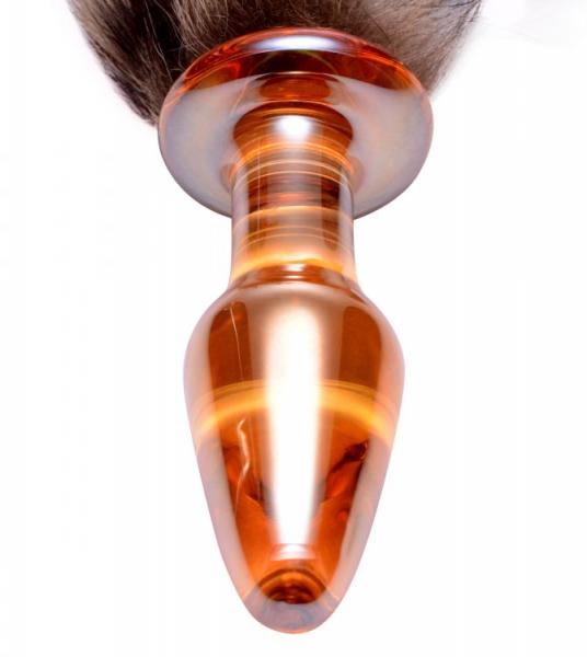 Tailz Faux Fox Tail Orange Glass Anal Plug-Tailz-Sexual Toys®