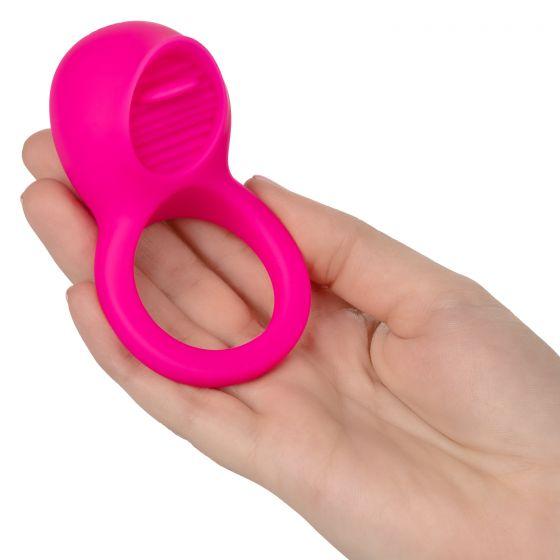 Teasing Tongue Enhancer Pink Vibrating Cock Ring-Cal Exotics-Sexual Toys®