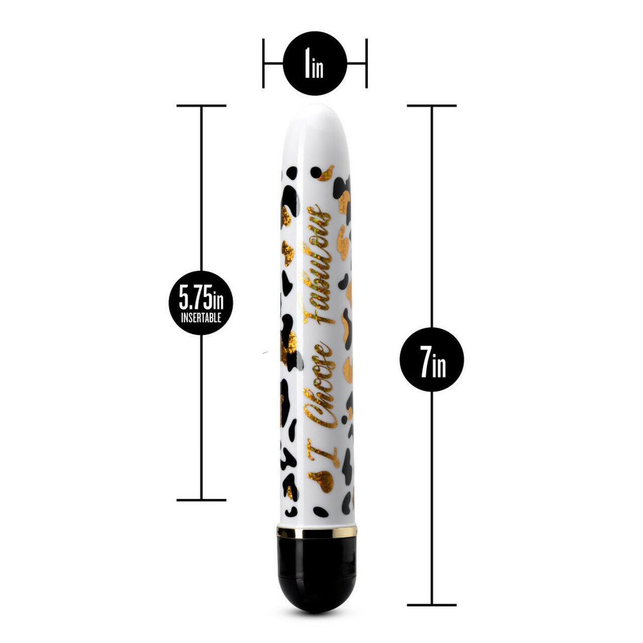 The Collection - I Choose Fabulous Slimline Vibrator - Black-Blush-Sexual Toys®