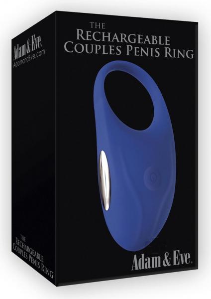 The Rechargeable Couples Penis Ring Blue-Adam and Eve Toys-Sexual Toys®