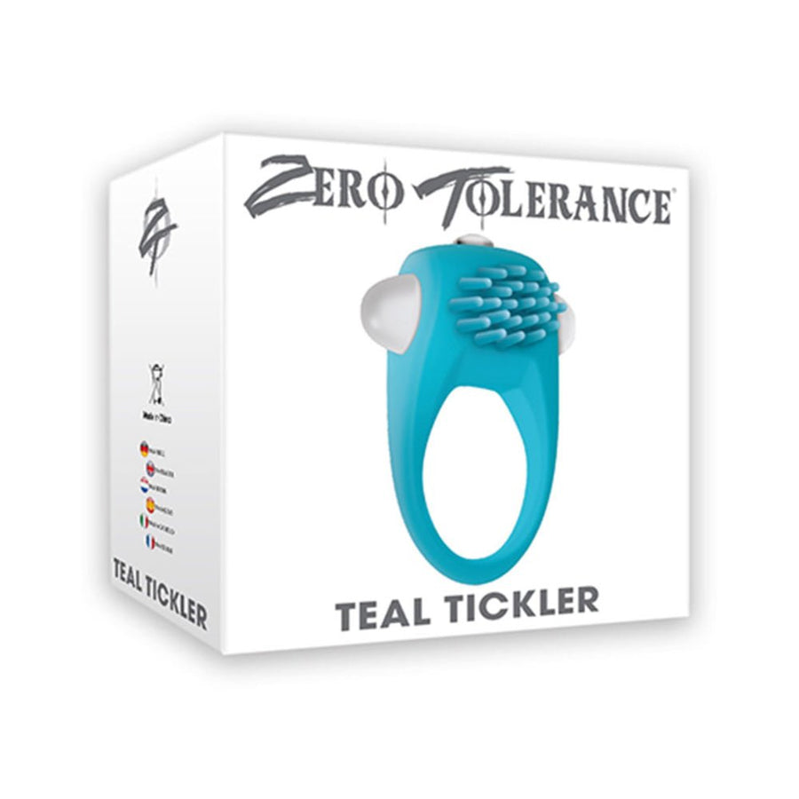 The Teal Tickler Vibrating Cock Ring-Zero Tolerance-Sexual Toys®