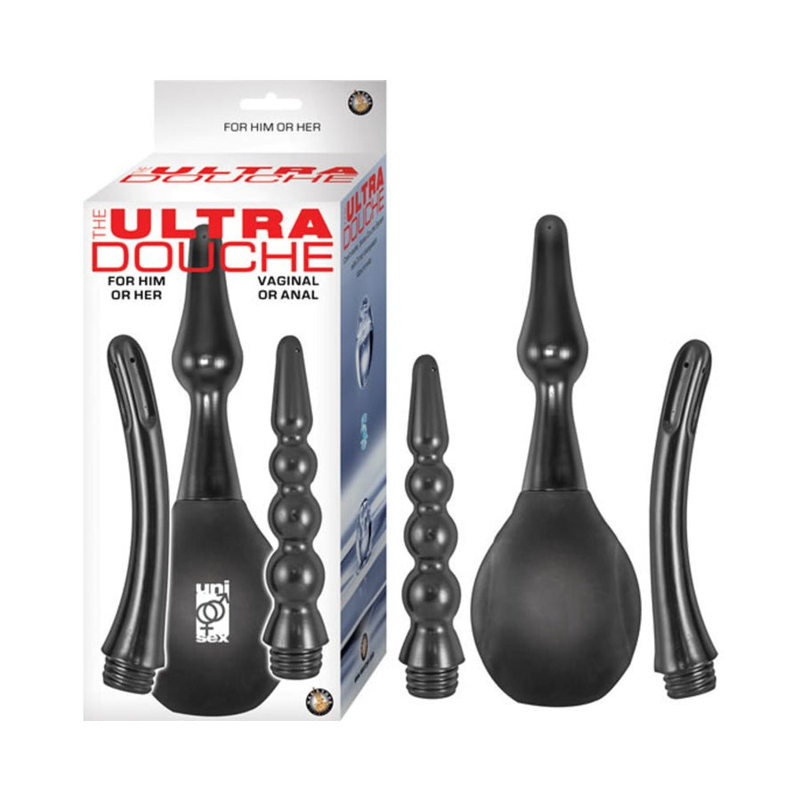 The Ultra Douche 3 Interchangeable Attachments Black-Nasstoys-Sexual Toys®