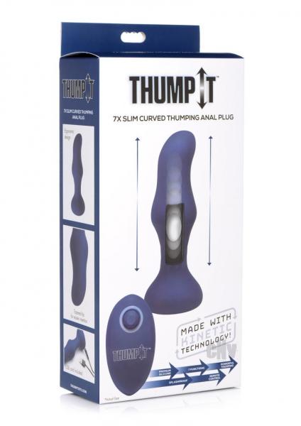 7x Slim Curved Thumping Silicone Anal Plug-Thump It-Sexual Toys®