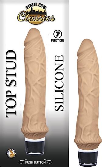 Timeless Classics Top Stud Silicone Vibrator Beige-Nasstoys-Sexual Toys®