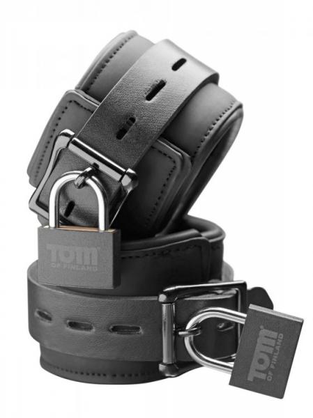 Tom Of Finland Neoprene Wrist Cuffs Black-Tom of Finland-Sexual Toys®