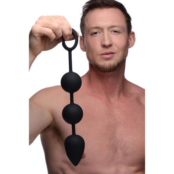 Tom Of Finland Weighted Anal Ball Beads Black-Tom of Finland-Sexual Toys®