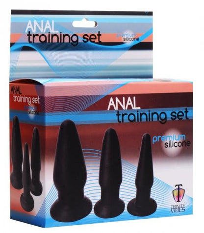 Trinity Silicone Butt Plug Kit Black-Trinity Vibes-Sexual Toys®