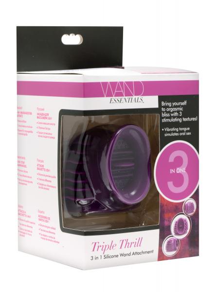 Triple Thrill 3 In 1 Silicone Wand Attachment-Wand Essentials-Sexual Toys®
