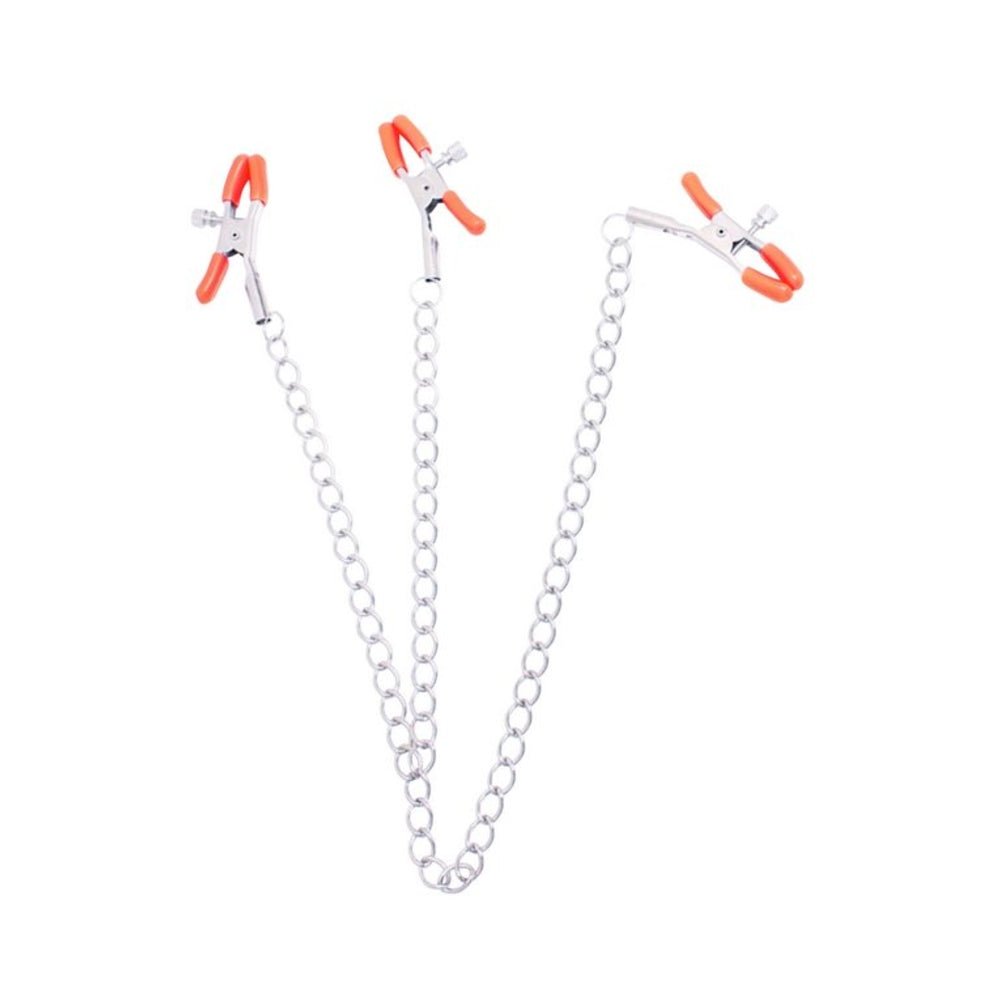 Triple Your Pleasure Nipple & Clitoral Clamps & Chain-Icon-Sexual Toys®