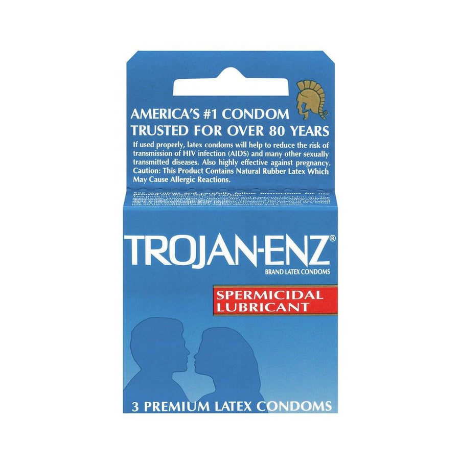 Trojan Condom Enz With Spermicidal Lubricant 3 Pack-Trojan-Sexual Toys®