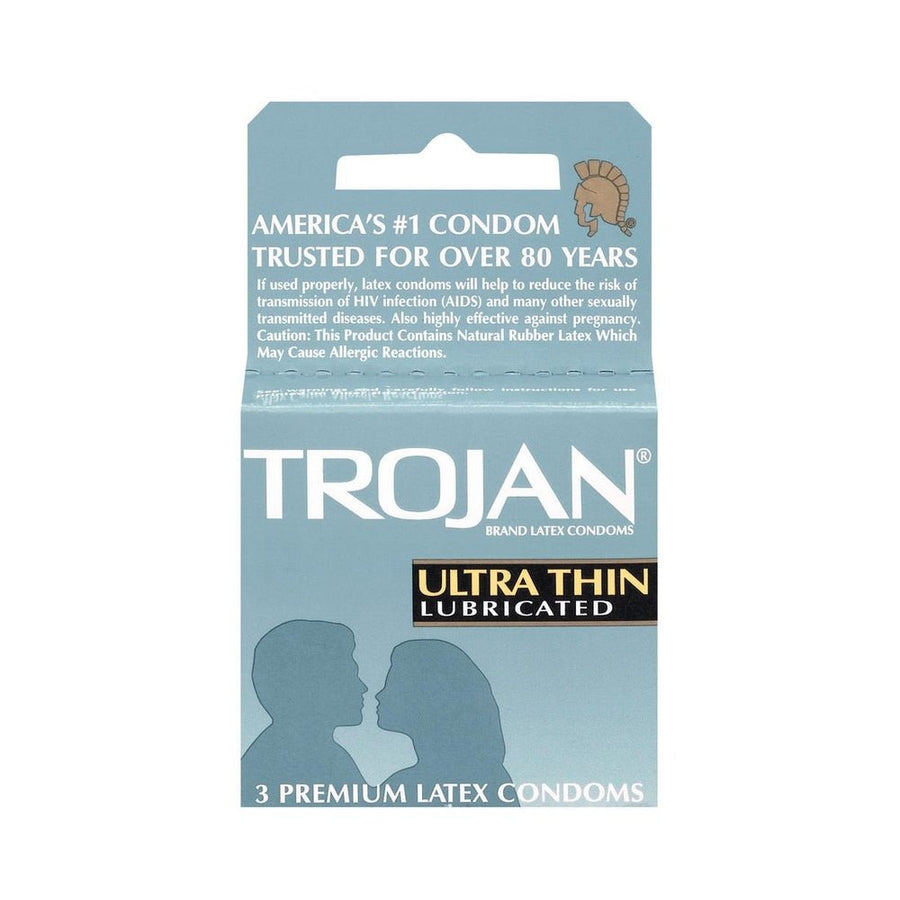 Trojan Condoms Sensitive Ultra Thin Lubricated 3 Pack-blank-Sexual Toys®
