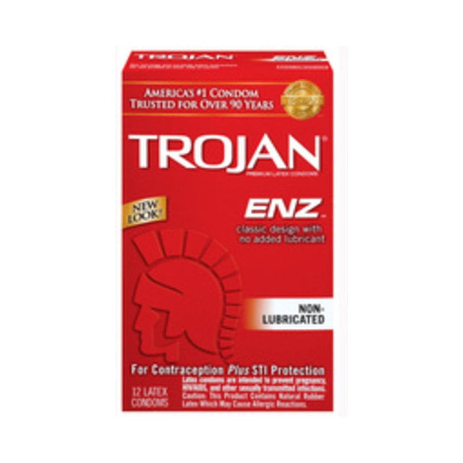 Trojan Enz Non-Lubricated Condoms - 12 Pack-Trojan-Sexual Toys®
