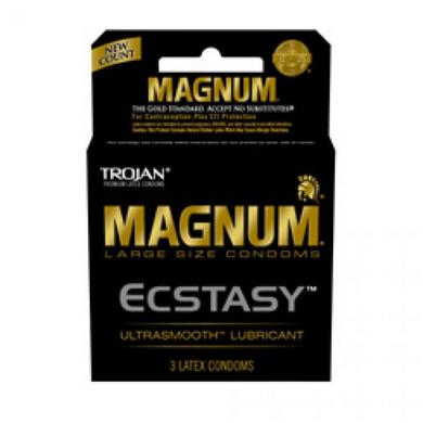 Trojan Magnum Ecstasy Latex Condoms 3 Pack-Trojan Magnum-Sexual Toys®