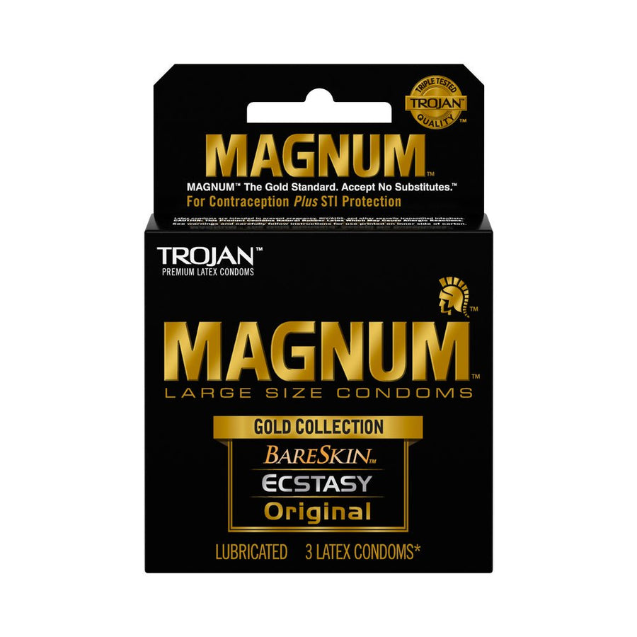 Trojan Magnum Large Size Condoms Gold Collection 3 Pack-blank-Sexual Toys®