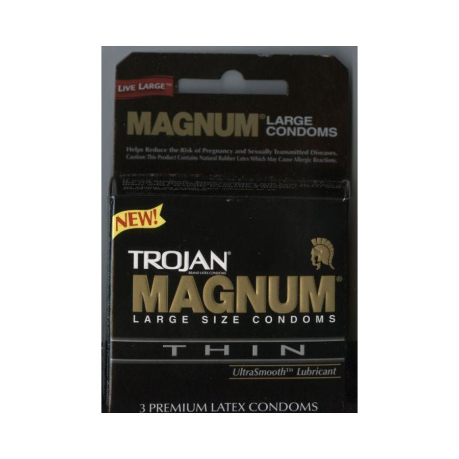 Trojan Magnum Thin Large Size Condoms With Ultrasmooth Lubricant-Trojan-Sexual Toys®