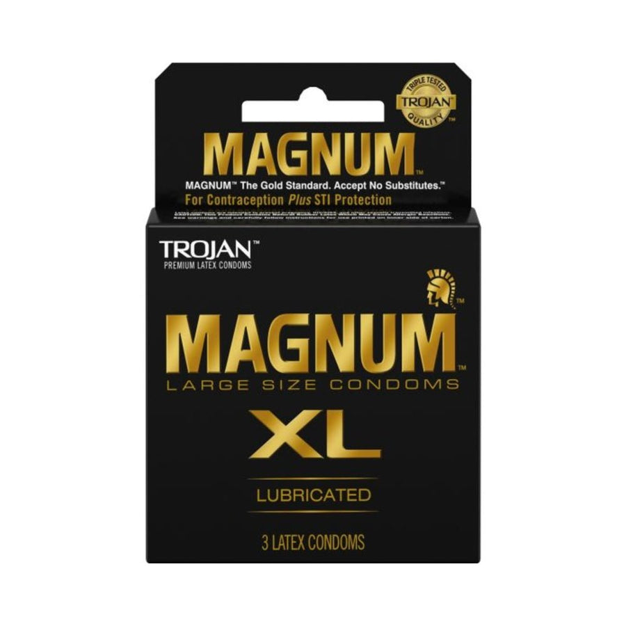 Trojan Magnum XL 3 Pack Latex Condoms-blank-Sexual Toys®