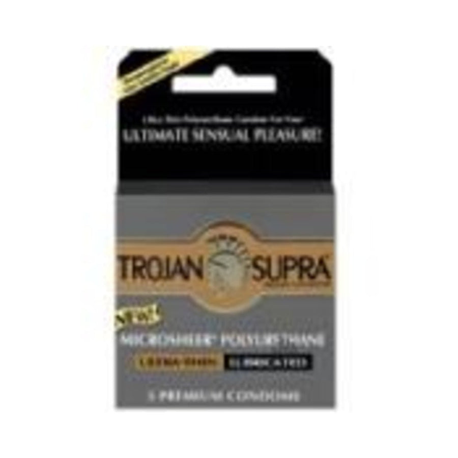 Trojan Supra Microsheer Polyurethane Condoms 3 Pack-blank-Sexual Toys®