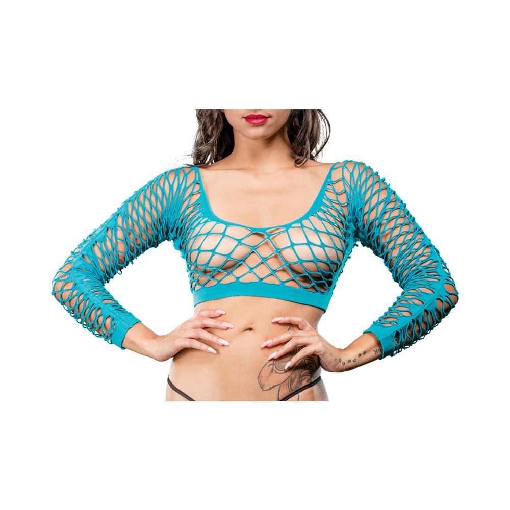 Turquoise Crotchless Side Panel Legging-Beverly Hills Naughty Girl-Sexual Toys®