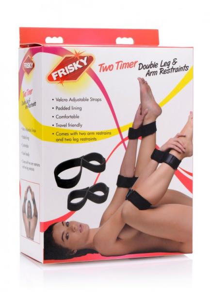 Two Timer Double Leg And Arm Restraints-Frisky-Sexual Toys®