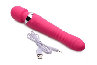 Ultra Thrusting And Vibrating Silicone Wand Pink-Inmi-Sexual Toys®