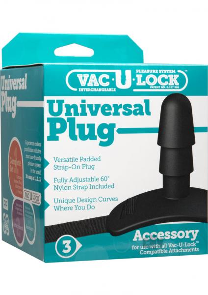 Vac-U-Lock Black Universal Plug-Doc Johnson-Sexual Toys®