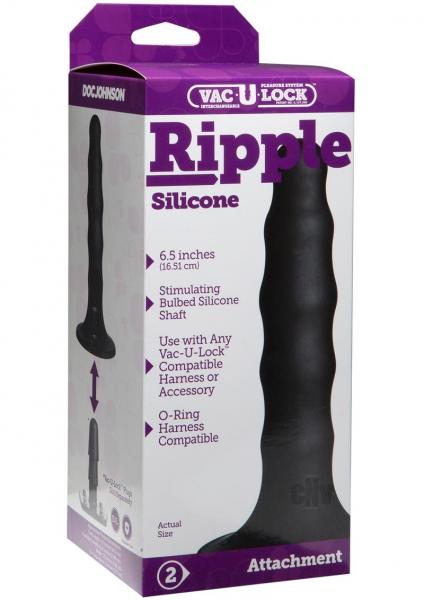 Vac-U-Lock Ripple Silicone Dong-Doc Johnson-Sexual Toys®