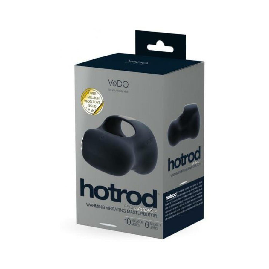 Vedo Hotrod Rechargeable Warming Masturbator Just Black-VeDO-Sexual Toys®