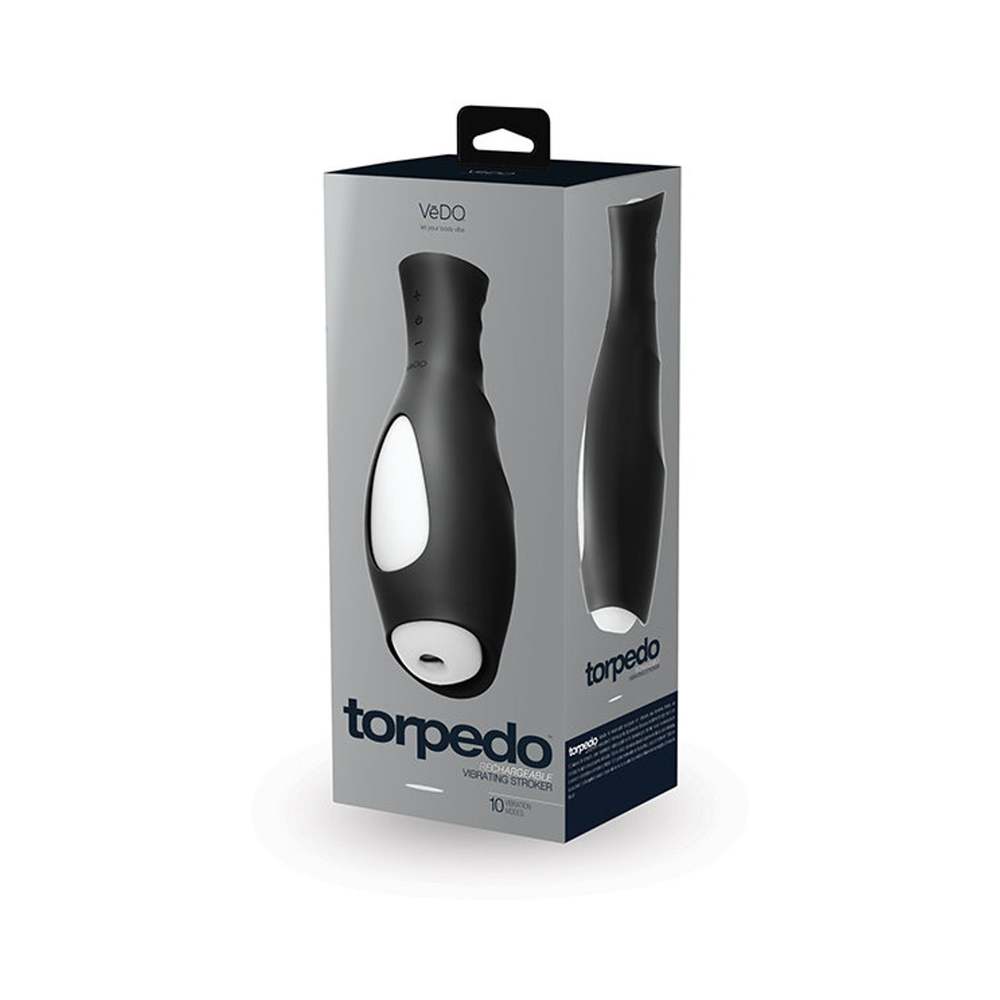 VeDo Torpedo Vibrating Stroker Black-VeDO-Sexual Toys®