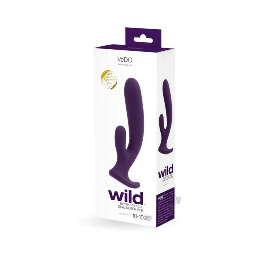 Vedo Wild Rechargeable Dual Vibe Purple-VeDO-Sexual Toys®