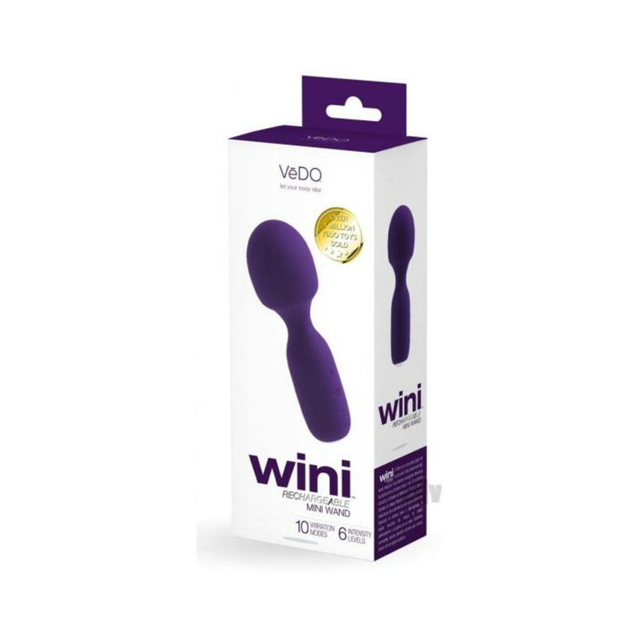Vedo Wini Rechargeable Mini Wand Deep Purple-VeDO-Sexual Toys®