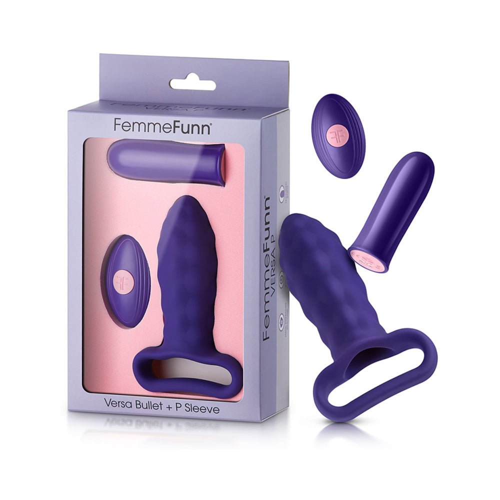 Versa Bullet Plus P Sleeve Dark Purple-FemmeFunn-Sexual Toys®
