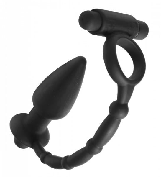 Viaticus Dual Cock Ring And Anal Plug Vibe-Master Series-Sexual Toys®